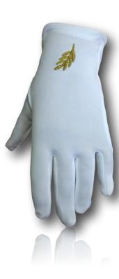 2- Gants maonnique pour femmes et soeurs