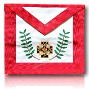 Tablier Rose Croix 18em REAA CUIR