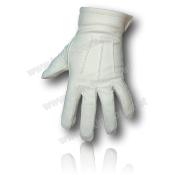 Gants Blancs 3 Griffes Cuir Véritable