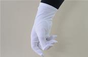 Gants Blancs Lycra Brodés Croix Templier