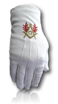 1-Gants maonniques homme