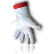 Gants Blancs Bords Rouges CBCS