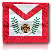 Tablier Rose Croix 18em REAA CUIR