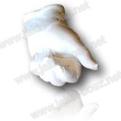 Gants Blancs 3 Griffes Équerre Compas "G" Dorés