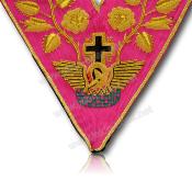 Sautoir du 18ème Degré Rose Croix Souverain Prince Brodé Main